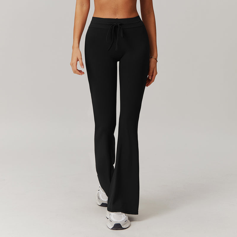 High Waist Hip Lift Yoga Bell-bottom Pants Belly Contracting
