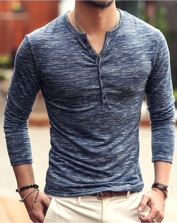 Men's Bottoming Shirt Long Sleeve Slim T-Shirt