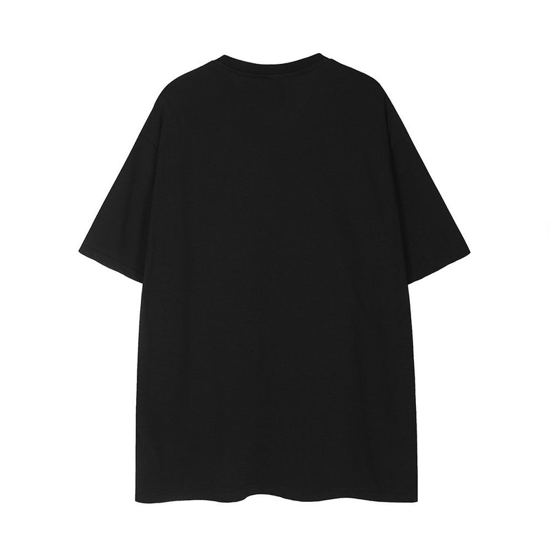 Street Fashion English Letter Short Sleeve T-shirt Men