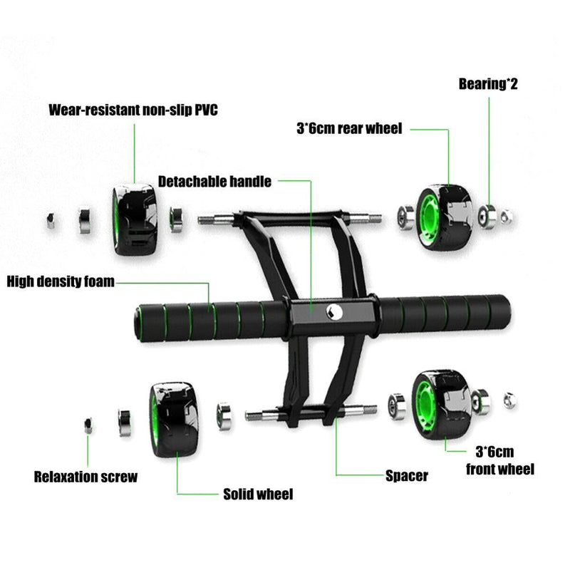 Abdominal Roller Wheel | Four Wheel Ab Roller | ZenAppareels