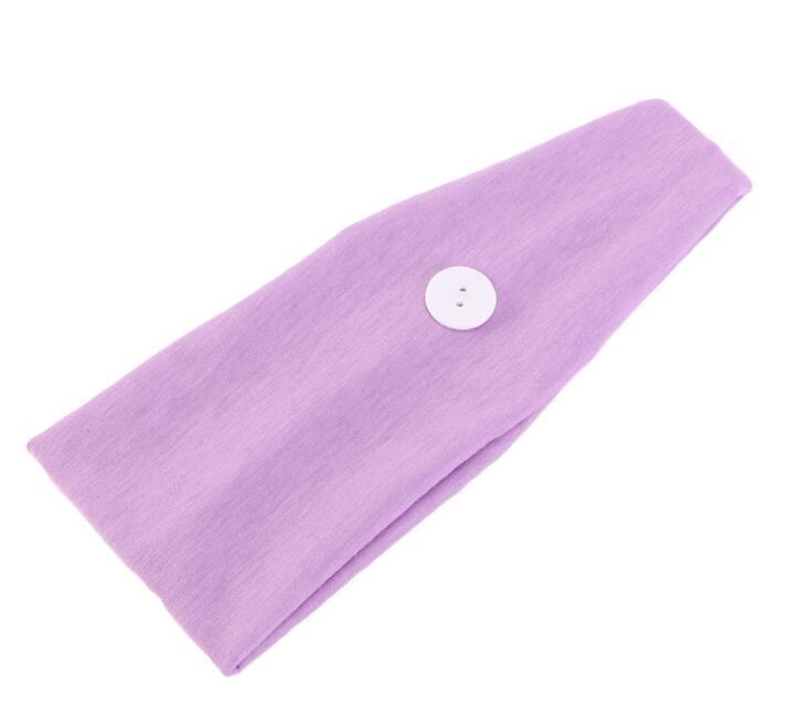 Button sports headband