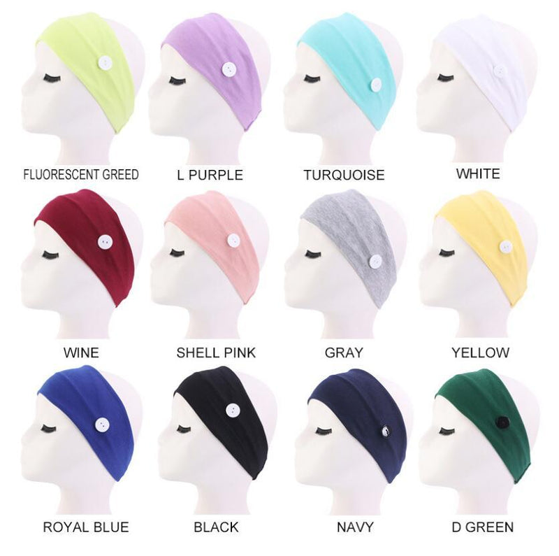 Women's Cotton Headbands | Button Sports Headband | ZenAppareels