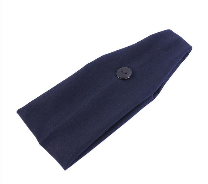 Button sports headband