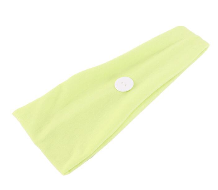 Button sports headband