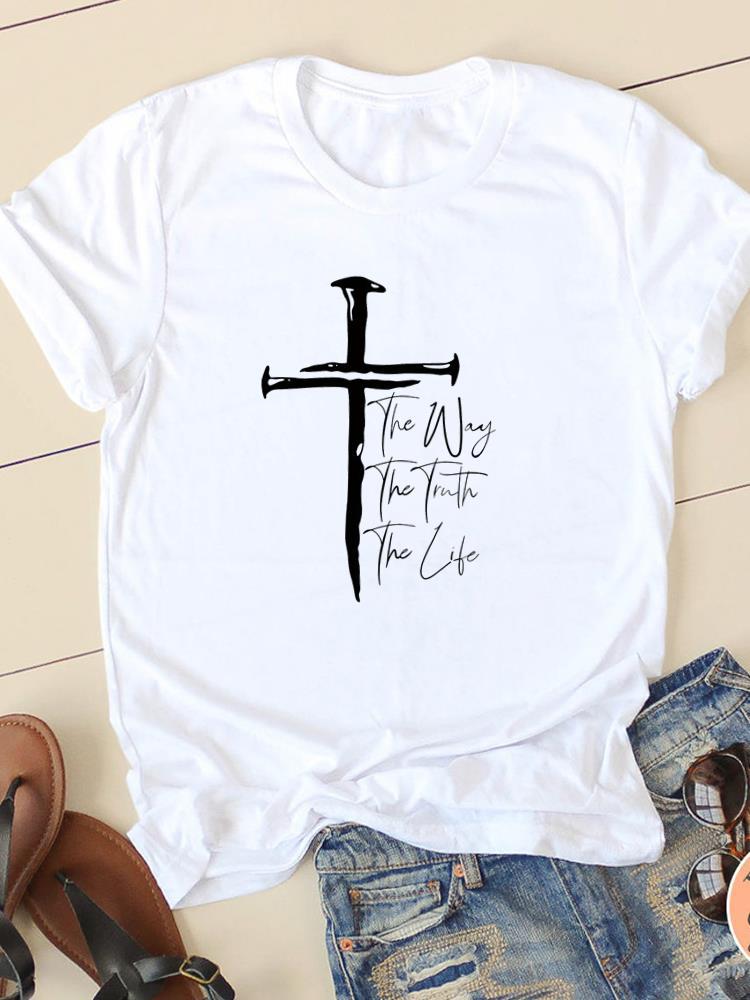 Letter Style Cute Sweet Short Sleeve Fashion Women Print