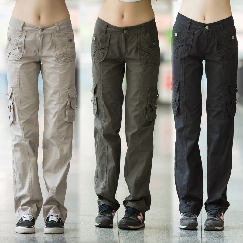 Cargo Pants Women's Loose Slimming Multi-pocket