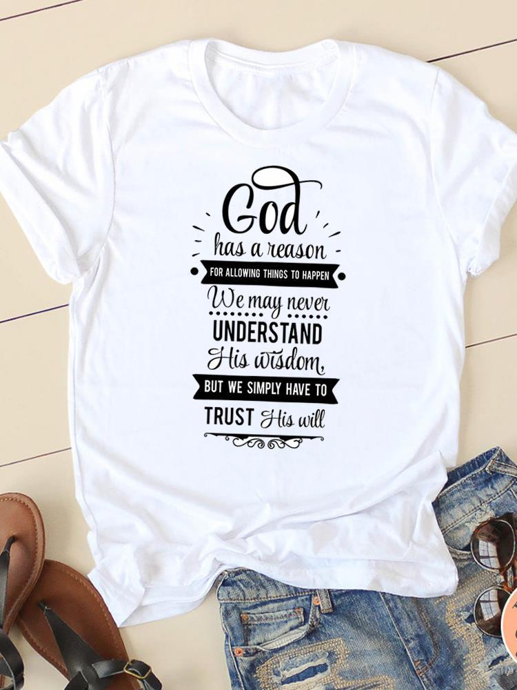 Letter Style Cute Sweet Short Sleeve Fashion Women Print