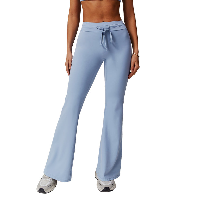 High Waist Hip Lift Yoga Bell-bottom Pants Belly Contracting